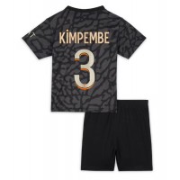 Paris Saint-Germain Presnel Kimpembe #3 Tretí Detský futbalový dres 2023-24 Krátky Rukáv (+ trenírky)